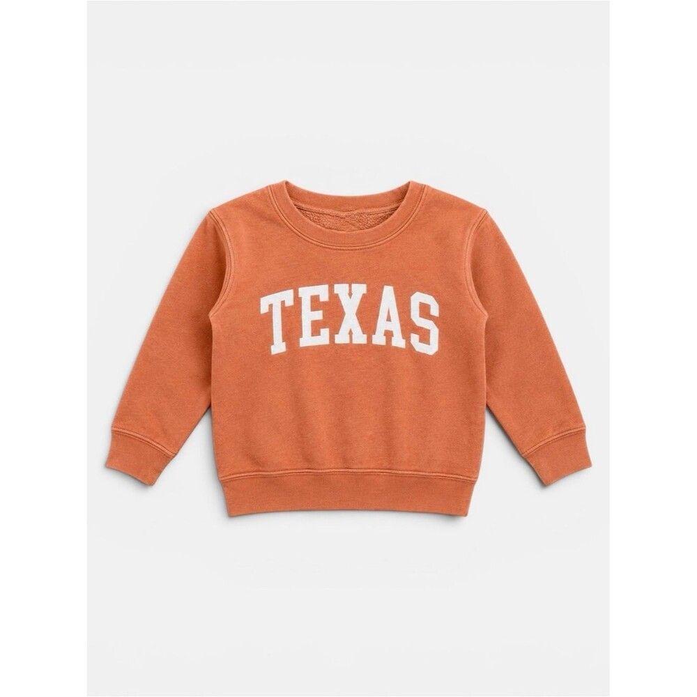 Oat Collective Texas Longhorns Sweatshirt Orange Kids 5T Graphic Pullover UT